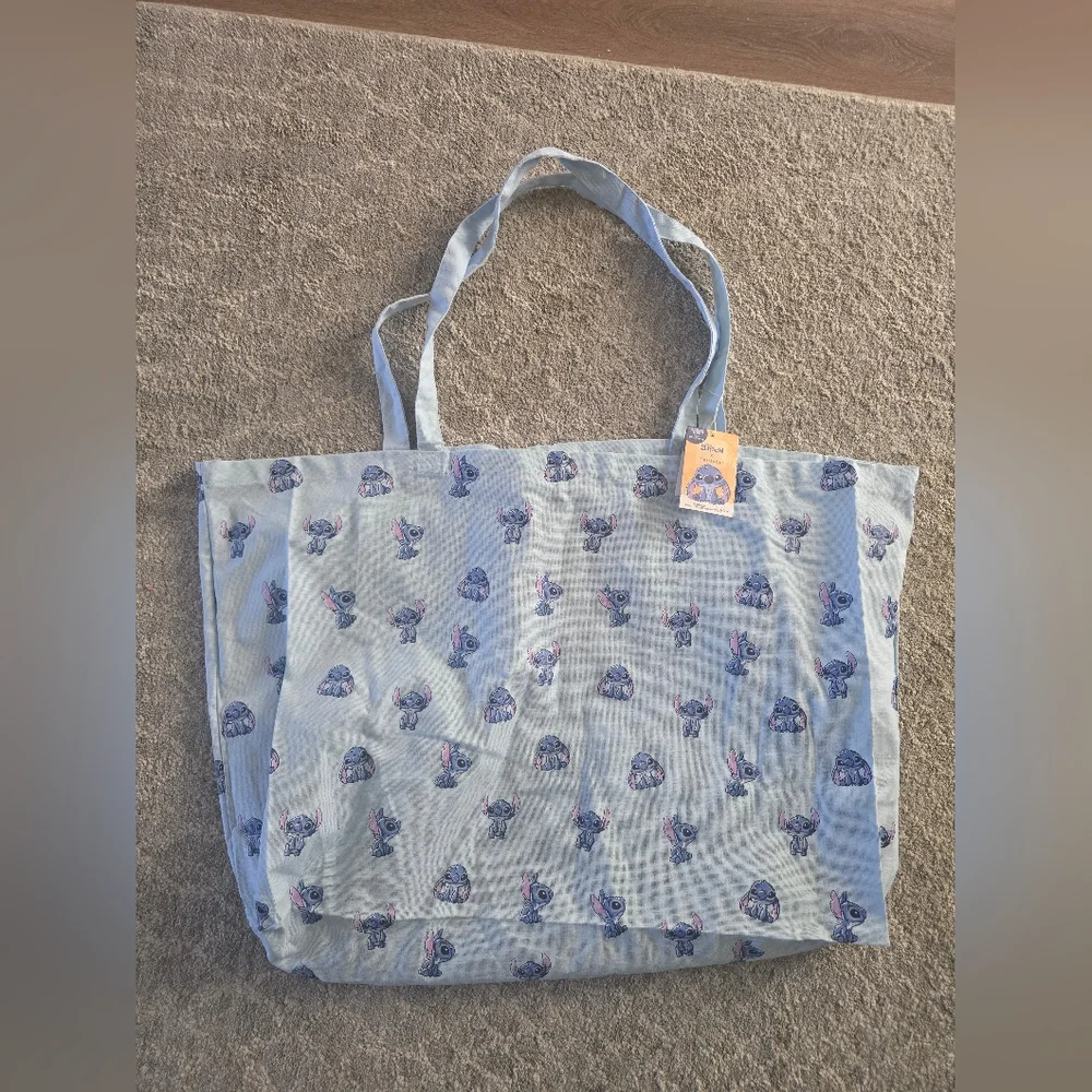 Primark Disney Stitch Blue Tote Bag - Picture 2 of 6